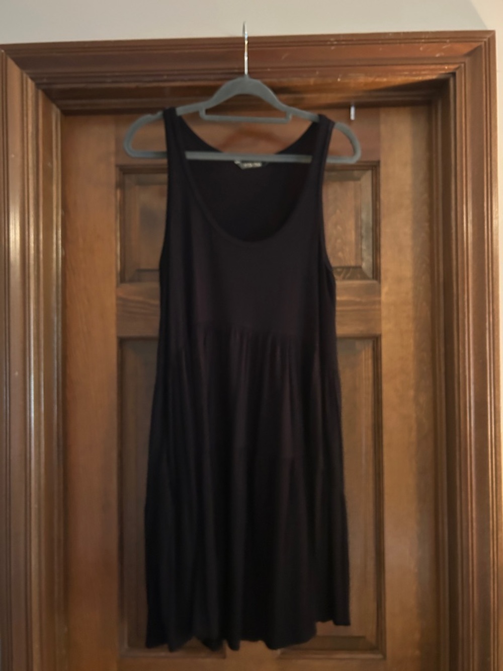 Classic Black Sleeveless Swing Dress